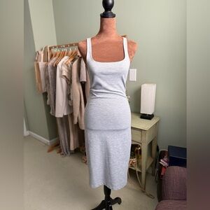 Zara Gray Midi Dress